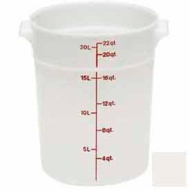 Round Storage Container, 13-1/2" Dia. x 15"H, White