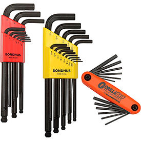 Hex Key Triple Pack SAE, Metric W/ FREE Fold-Up Set