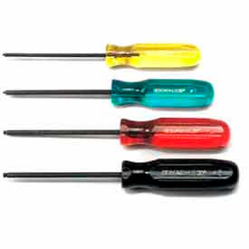 Set of 4 Square Recess Screwdrivers #0-3