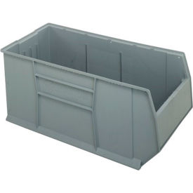 Plastic Rack Bin, 41-7/8"L x 23-7/8"W x 17-1/2"H, Gray