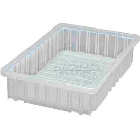 Plastic Clear-View Dividable Grid Container, 16-1/2"L x 10-7/8"W x 3-1/2"H