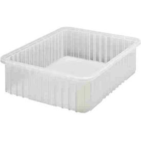 Plastic Clear-View Dividable Grid Container, 22-1/2"L x 17-1/2"W x 6"H
