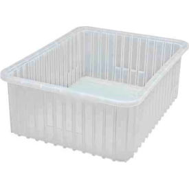 Plastic Clear-View Dividable Grid Container, 22-1/2"L x 17-1/2"W x 8"H