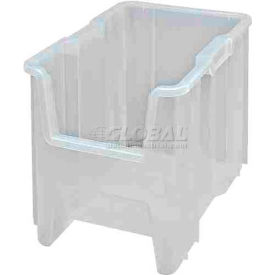 Plastic Heavy Duty Giant Stacking Bin, 17-1/2"L x 10-7/8"W x 12-1/2"H, Clear