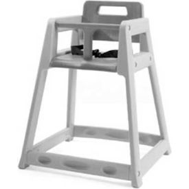 Plastic High Chair, Gray, Unassembled