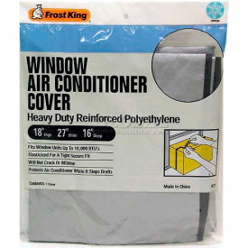 Small Outside Window Air Conditioner Cover, 27"L x 18"W x 16"H, Gray