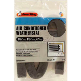 Air Conditioner Weatherseal, 42"L x 1-1/4"W, Black