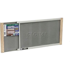 Adjustable Window Screen With Vents, 10" High, Extends 21-37"