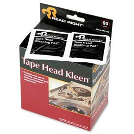 Tape Head Kleen Pad, Individually Sealed Pads, 80/box