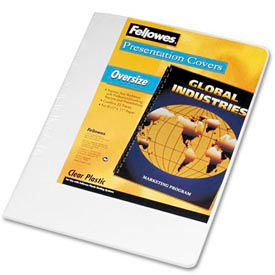 Transparent PVC Presentation Covers, Oversized, 11-1/4" x 8-3/4", 25/pack