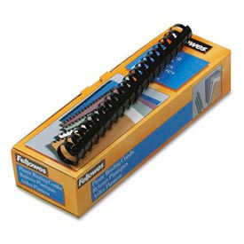 Plastic Combs - Round Back, 1", 200 Sheets, Black, 10/Pack