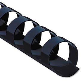 Plastic Combs - Round Back, 1/2", 90 Sheets, Navy, 100/Pk