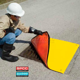 2166 Ultra-Drain Seal Plus, Square, 18" x 18", Orange/Yellow
