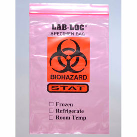 Seal-N-Rip Specimen Transfer Bag with STAT Print, 2 mil, 6" x 9", Pkg Qty 1000