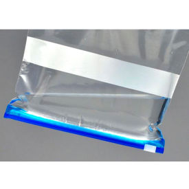 No Leak Slide Seal Bags with Write On Block, 8"W x 7"L, 1.75 Mil, Clear, 250/Pack