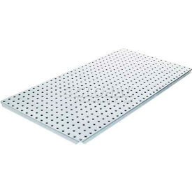 Pegboard Panels - Powdercoat Silver 16 x 32 (2 pc)