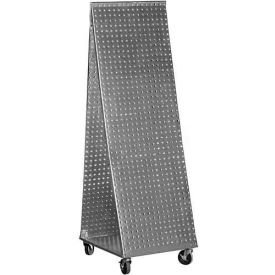 Pegboard Tool Cart - Galvanized 48 x 16