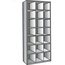 Hallowell Hi-Tech Parts Bin Unit 36"W x 18"D x 87"H Gray Bin Starter