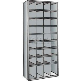 Hi-Tech Parts Bin Unit 36"W x 12"D x 87"H Gray Add-on 36 Bins