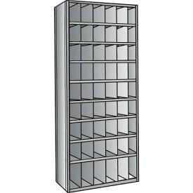 Hi-Tech Parts Bin Unit 36"W x 18"D x 87"H Gray 54 Bin Add-on