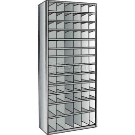 Parts Bin Unit 36"W x 18"D x 87"H Gray Starter 78 Bins