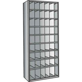 Hi-Tech Parts Bin Unit 36"W x 24"D x 87"H Gray Starter 54 Bins