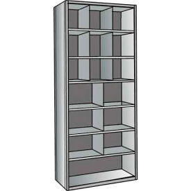 Parts Bin Unit 36"W x 24"D x 87"H Gray Starter 10 Bins