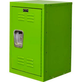 1-Tier 1 Door Kid Mini Locker, 15"W x 15"D x 24"H, Sour Apple Green, Unassembled