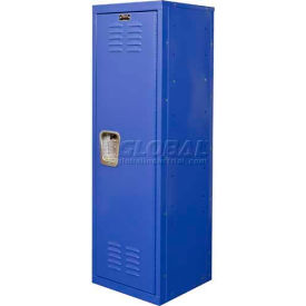 1-Tier 1 Door Kid Locker, 15"W x 15"D x 48"H, Grand Slam Blue, Unassembled