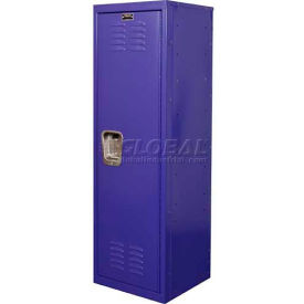 1-Tier 1 Door Kid Locker, 15"W x 15"D x 48"H, Pep Rally Purple, Unassembled