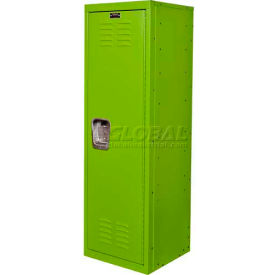 1-Tier 1 Door Kid Locker, 15"W x 15"D x 48"H, Sour Apple Green, Unassembled
