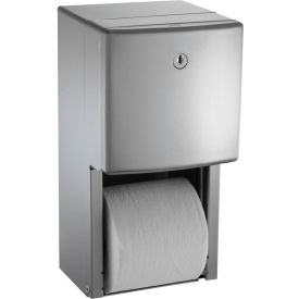 Surface Mounted Twin Hide-A-Roll Toilet Tissue Dispenser