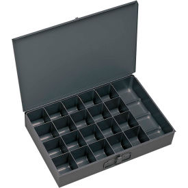 Durham Steel Scoop Compartment Box - 21 Compartment, 13-3/8x9-1/4x2