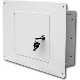 Between The Studs Wall Safe - 17-1/4" x 4" x 11-3/4", White