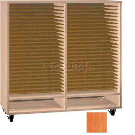 50 Open Folio Music Storage Cabinet - Oiled Cherry