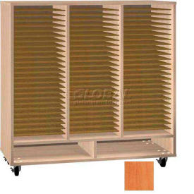 Open Folio Music Storage Cabinet - Oiled Cherry
