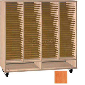 Open Folio Music Storage Cabinet - Oiled Cherry