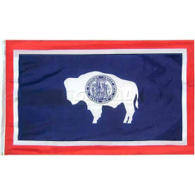 3X5 Ft. 100% Nylon Wyoming State Flag