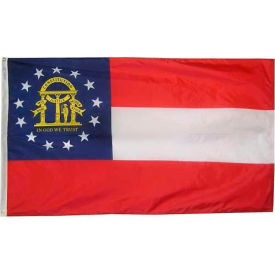 4X6 Ft. 100% Nylon Georgia State Flag