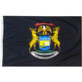 3X5 Ft. 100% Nylon Michigan State Flag