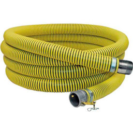 4" x 20' Fertilizer Solution Suction / Discharge Hose Assembly with Cam Lock and King Nipple