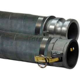6" x 20' EPDM Rubber Suction Hose Assembly Coupled w/ Aluminum C x E Cam & Groove Couplings