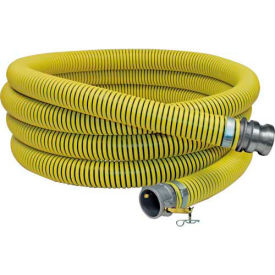 4" x 20' Fertilizer Solution Suction / Discharge Hose Assembly with C x E Aluminum Cam Groove Coupling