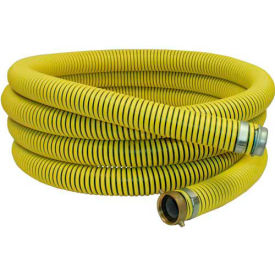 2" x 20' Fertilizer Solution Suction / Discharge Hose Assembly with M x F Aluminum Short Shanks