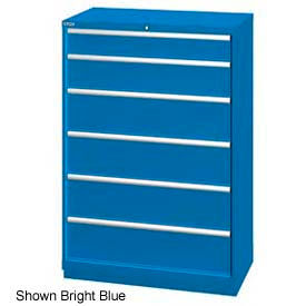 Lista 40-1/4"W Cabinet, 6 Drawer, 42 Compart - Classic Blue, Individual Lock