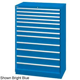 40-1/4"W Cabinet, 12 Drawer, 177 Compart - Bright Blue, Master Keyed