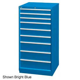Lista 9 Drawer Cabinet, Light Gray, Master Keyed