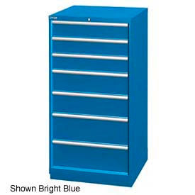 28-1/4"W Cabinet, 7 Drawer, 62 Compart - Light Gray, No Lock