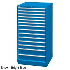 28-1/4"W Cabinet, 14 Drawer, 282 Compart - Classic Blue, No Lock