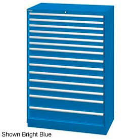Lista 40-1/4"W Cabinet, 14 Drawer, 222 Compart - Bright Blue, Master Keyed